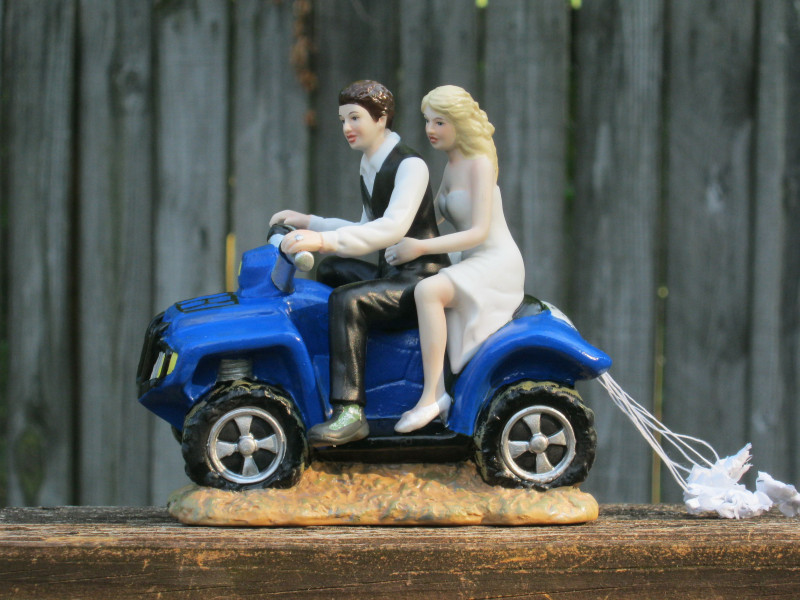 ATV Cake Topper - Blue