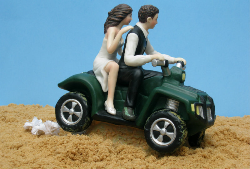 Four Wheeler Cake Topper 