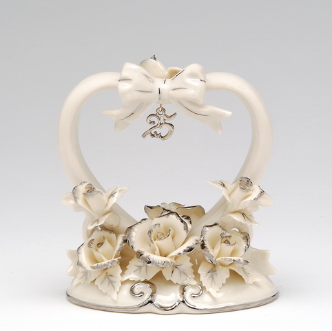 25th Anniversary Cake Topper