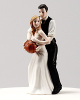 Basketball Wedding Cake Toppers