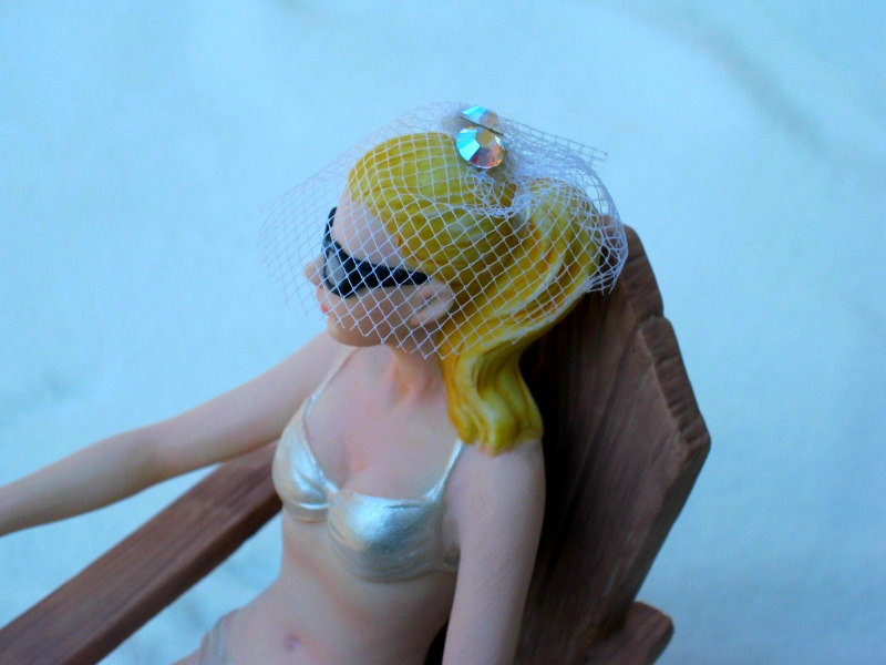 Bride -- Birdcage Veil w/ Swarovski Crystals