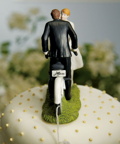 Bicycle Cake Topper - just married
