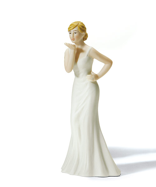 Bride Cake Topper Blowing Kisses