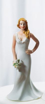 Curvy Bride Cake Topper