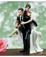 Football Wedding Cake Toppers - Magical Day