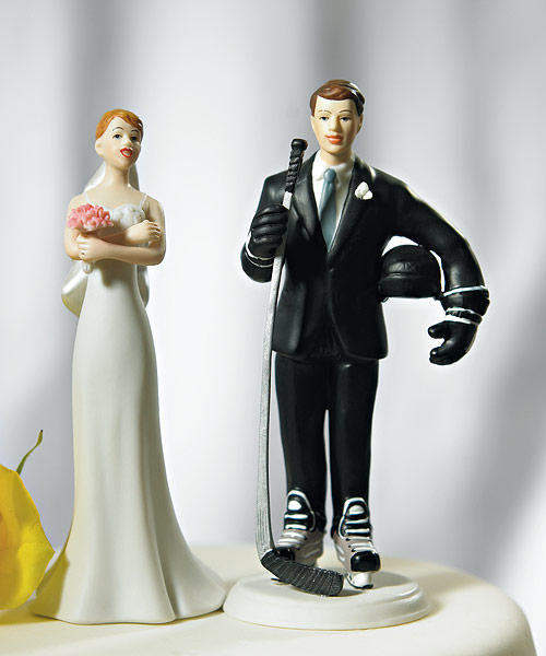 Hockey Couple Cake Topper