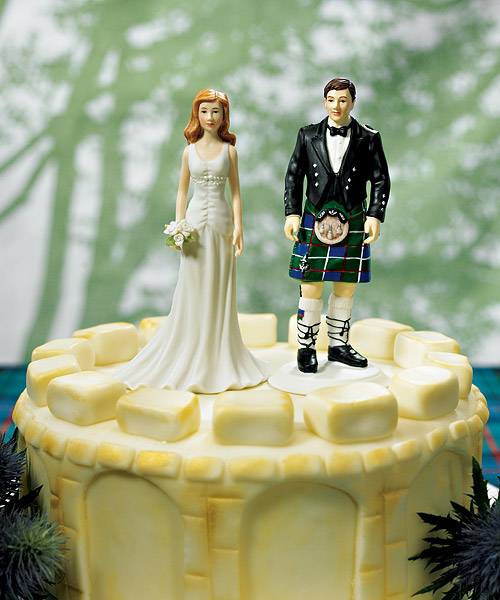 Scottish Cake Topper Groom in Kilt