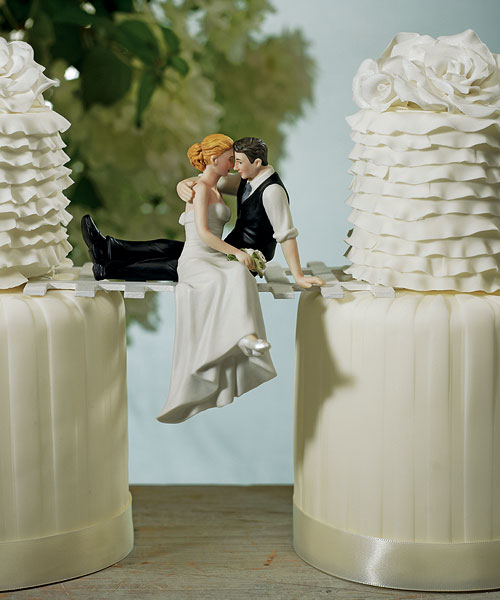 Look of Love Bride and Groom Cake Toppers