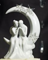 Moon and Stars Wedding Cake Toppers