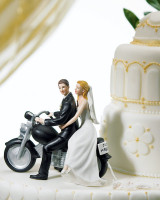 Motorcycle Wedding Cake Topper - Magical Day