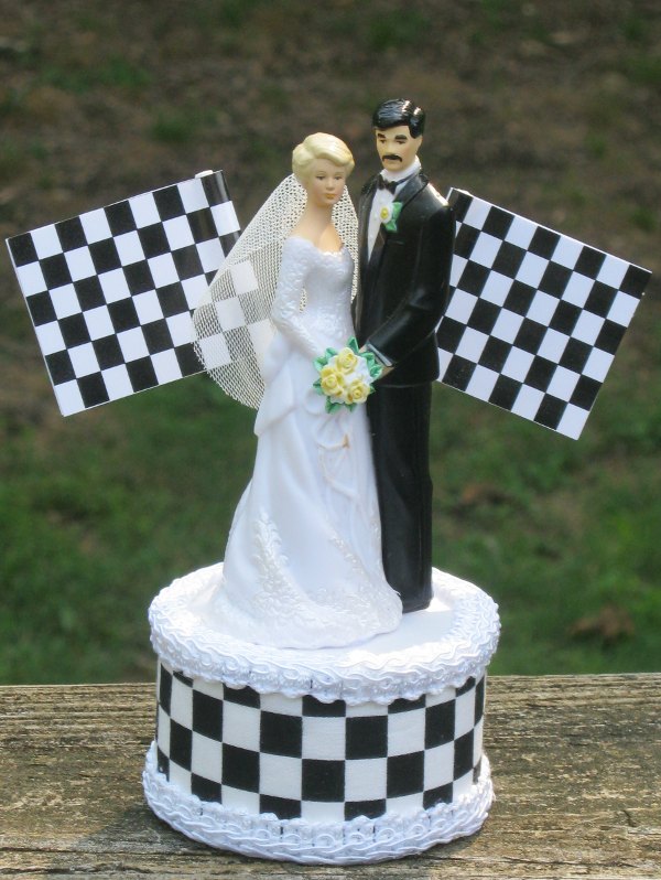 NASCAR Wedding Cake Topper NASCAR Wedding Cake Topper