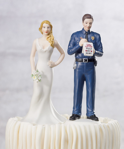 Love Citation Police Cake Toppers