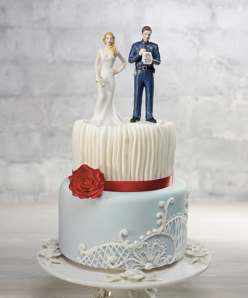 Love Citation Police Cake Topper