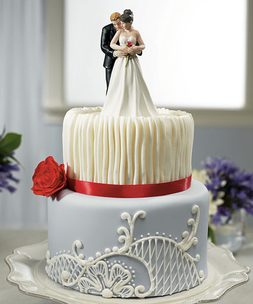 Bride with Roses Cake Topper