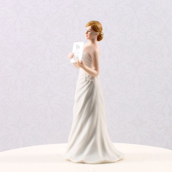 Bride with Sign Cake Toppers - profile