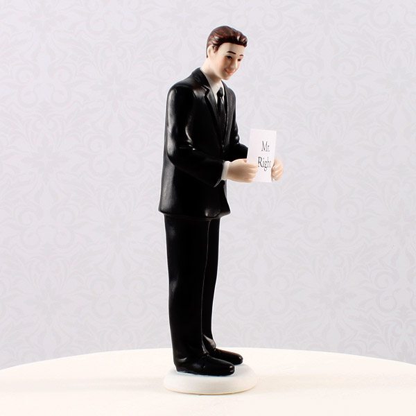 Groom with Sign Cake Toppers - profile