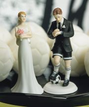 Soccer Wedding Cake Topper