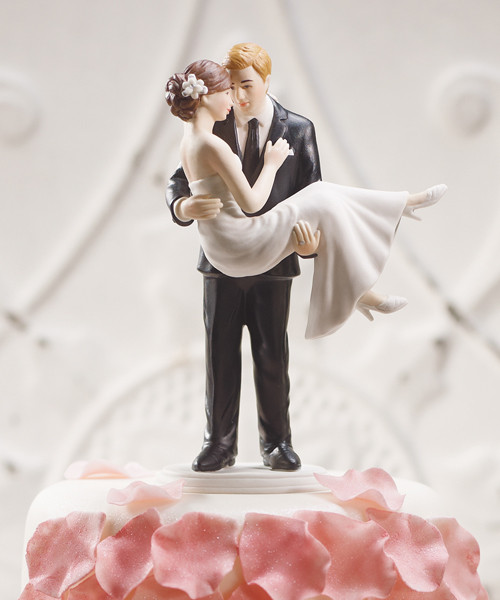 Swept Up in His Arms Cake Topper