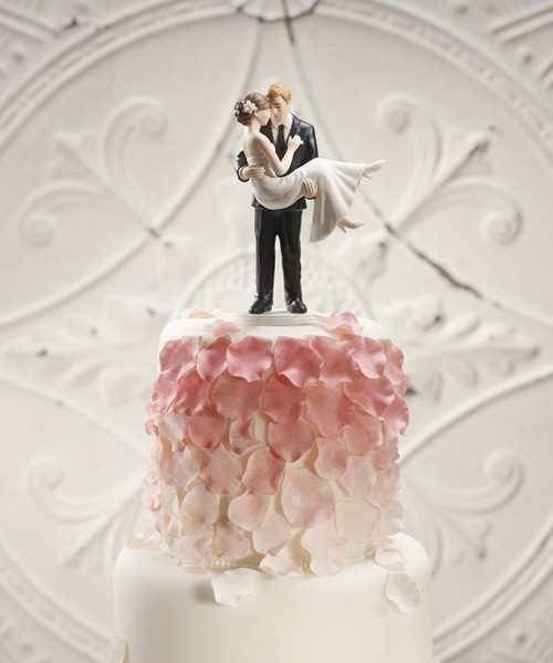 Swept Up in His Arms Cake Toppers