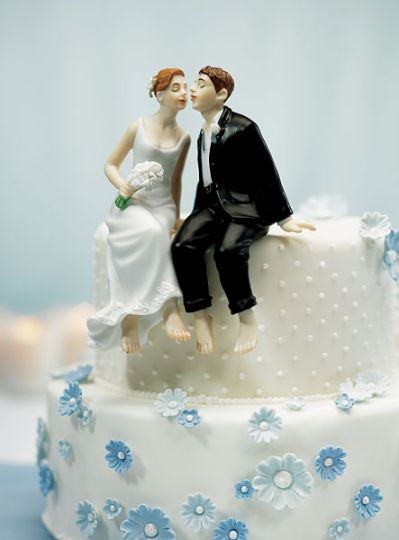 Wedded Bliss Wedding Cake Topper Whimsical