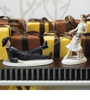 Western Wedding Cake Toppers -- Roping