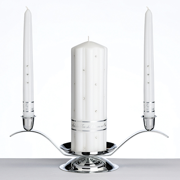 White Rhinestone Candle White Rhinestone Candle