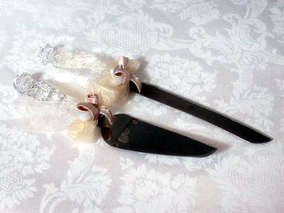 Amour Cake Knife and Server Set