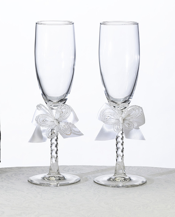 Butterfly Beauty Toasting Glasses