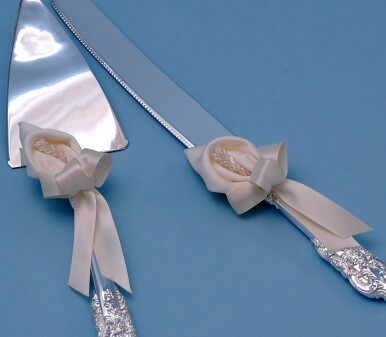 Calla Lily Crystal Server Set