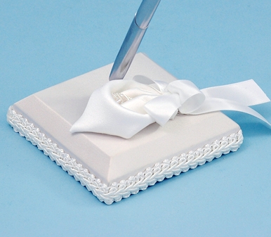 Calla Lily Pen Holder - White