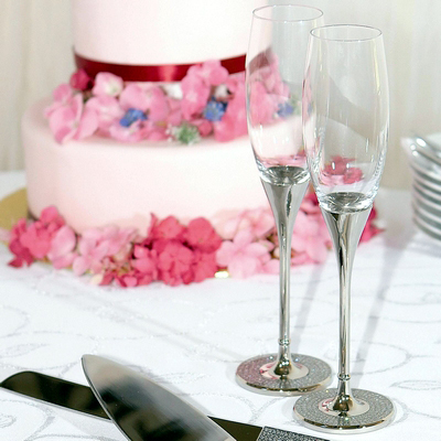 Diamond Toasting Flutes