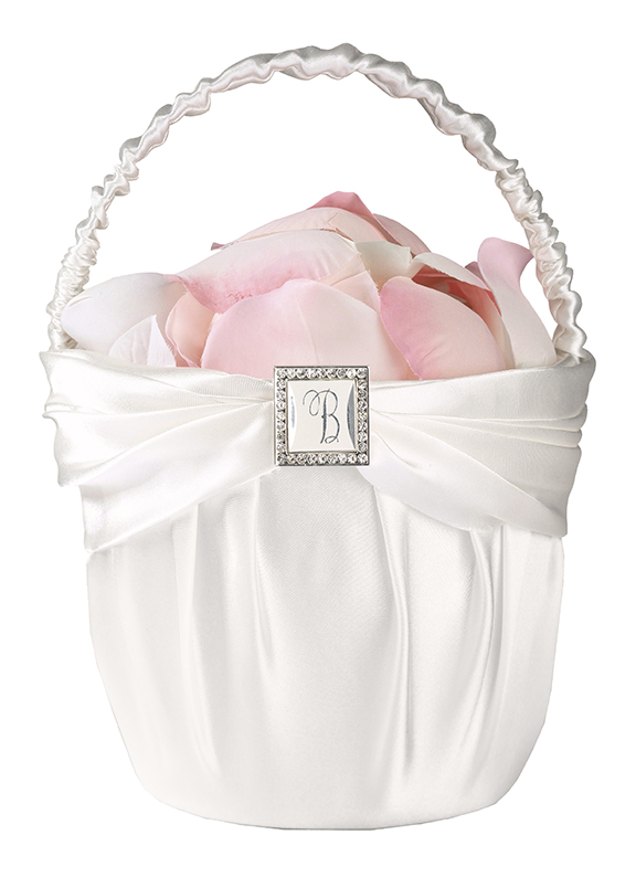 Monogram Sample with Flower Basket