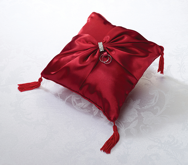 Diamond Red Ring Pillow
