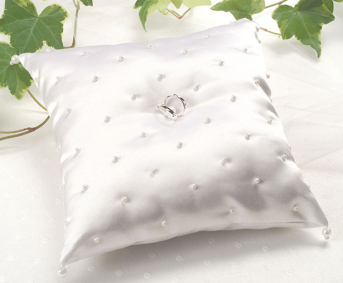 Scattered Pearl Ring Bearer Pillow