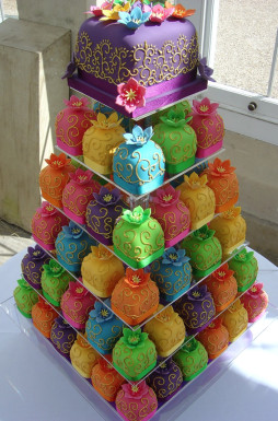 Colorful Wedding Cakes - Cupcakes